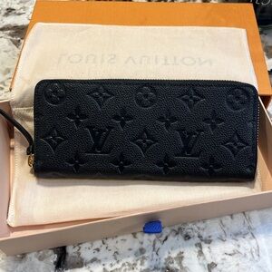 *AUTHENTIC* Louis Vuitton Monogram Empreinte Clemence Wallet. Never used .